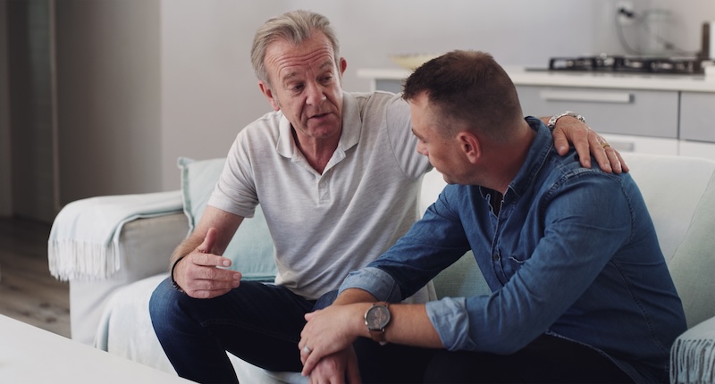 Sofa, old man and adult son bonding together in living room, conversation and support in home. Love, relationship and senior dad with man on couch, relax and discussion, family connection and advice SSUCv3H4sIAAAAAAAAA21S0W7kIAz8F573gU027e7+SlWdDLgbVMAROL1G1f57DURq79q3Gcsezxg+lIHirbp+KB/CWjgDe0rqqg8qY3KYG3zL44NuCJ1nyh5CYwbYzgkiqqsqMxH/OQ8P0+ms7gdVGHgtWERbmAXGmww2/rVUyjKqpHs1FUin/rV+r34CQhN8Uhen9YTTxWjpwQGNtif3CEJO+jJdzjgOo3o+qNe/jDnuHmB1njpcsrc+3TohnmvOZlNOQLE6KPPKMivUvlbegydi5G2RvEfx9mLFT1qjqePqOEr0QQ/NbG0sPYKT6HuYdpLZi2je+sKm793ucF0CgeNqUoEjg/v6uuwfP1JwGSEW9rGbgQBxawg3xNhQpMLLTEyl0Q226G2mRhZKbmrIUqA1G3rvdUj1HFHyQt+DCxX/Xcf4W7PRSl0i+MUhhHqHquHfGXYH9TvJw0VM3KctpP+my8+S86VQeOvRjsOYXwTd75+5joNurwIAAA==